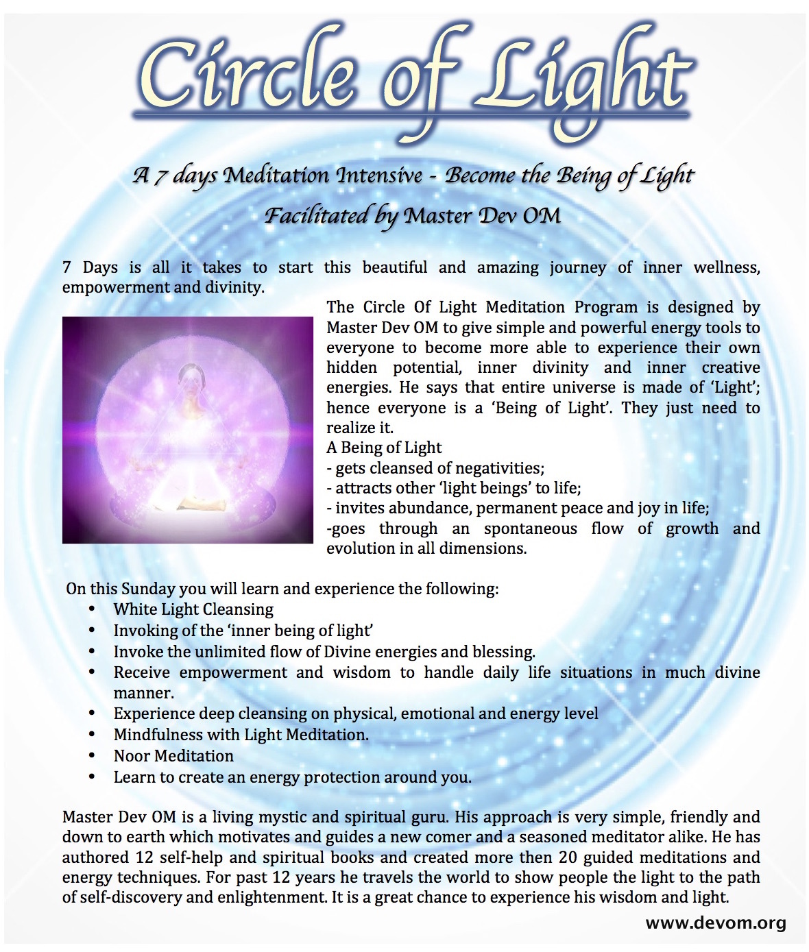 Circle Of Light – Master Dev OM Mindfulness &