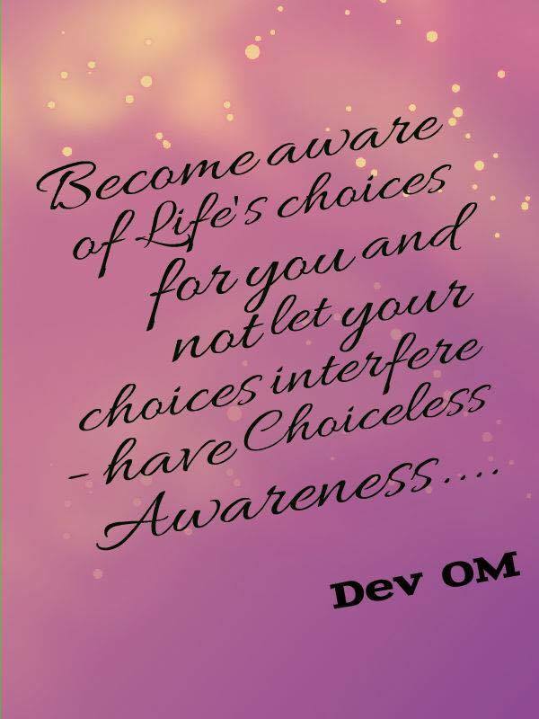 Choiceless Awareness